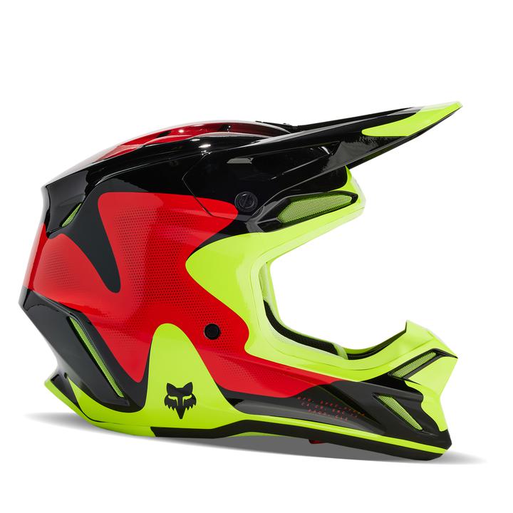 Fox MX24 V3 Revise Red Yellow
