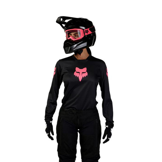 Fox MX26 Women's Blackout Jersey - Black