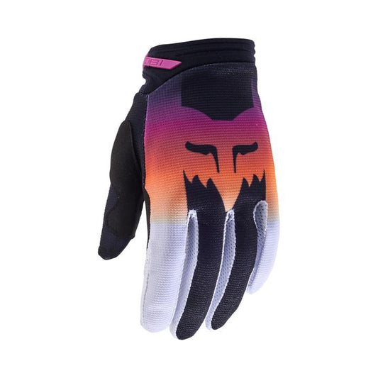 Fox MX24 Youth 180 Flora Gloves - Black Pink