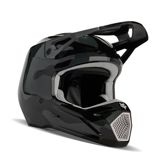 Fox Youth V1 Bnkr Helmet - Black Camo