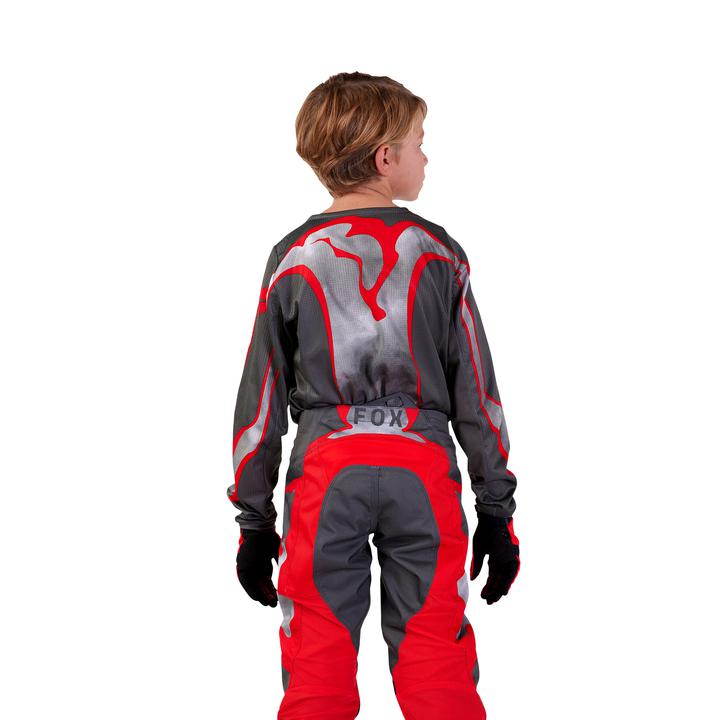 Fox MX24 Youth 180 Atlas Jersey Grey Red