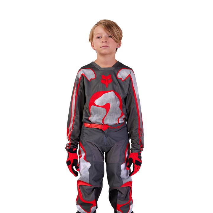 Fox MX24 Youth 180 Atlas Jersey Grey Red