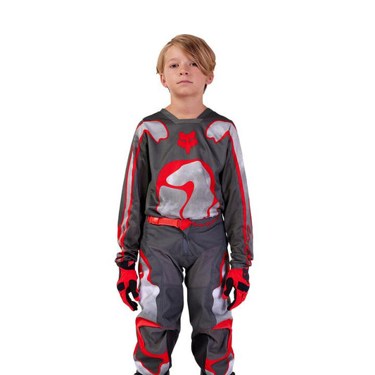 Fox MX24 Youth 180 Atlas Jersey Grey Red