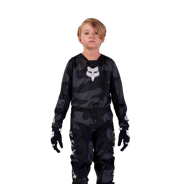 Fox MX26 Youth 180 Bnkr Jersey - Black Camo