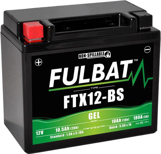Fulbat Gel Battery - FTX12A-BS