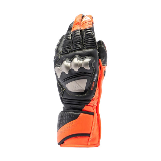 Dainese Full Metal 7 Gloves - Black / Red Fluro