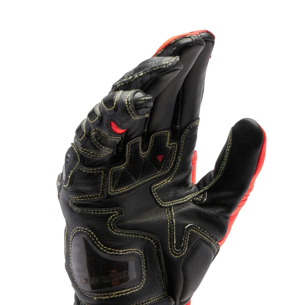 Dainese Full Metal 7 Gloves - Black / Red Fluro