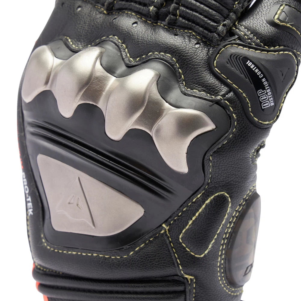 Dainese Full Metal 7 Gloves - Black / Red Fluro