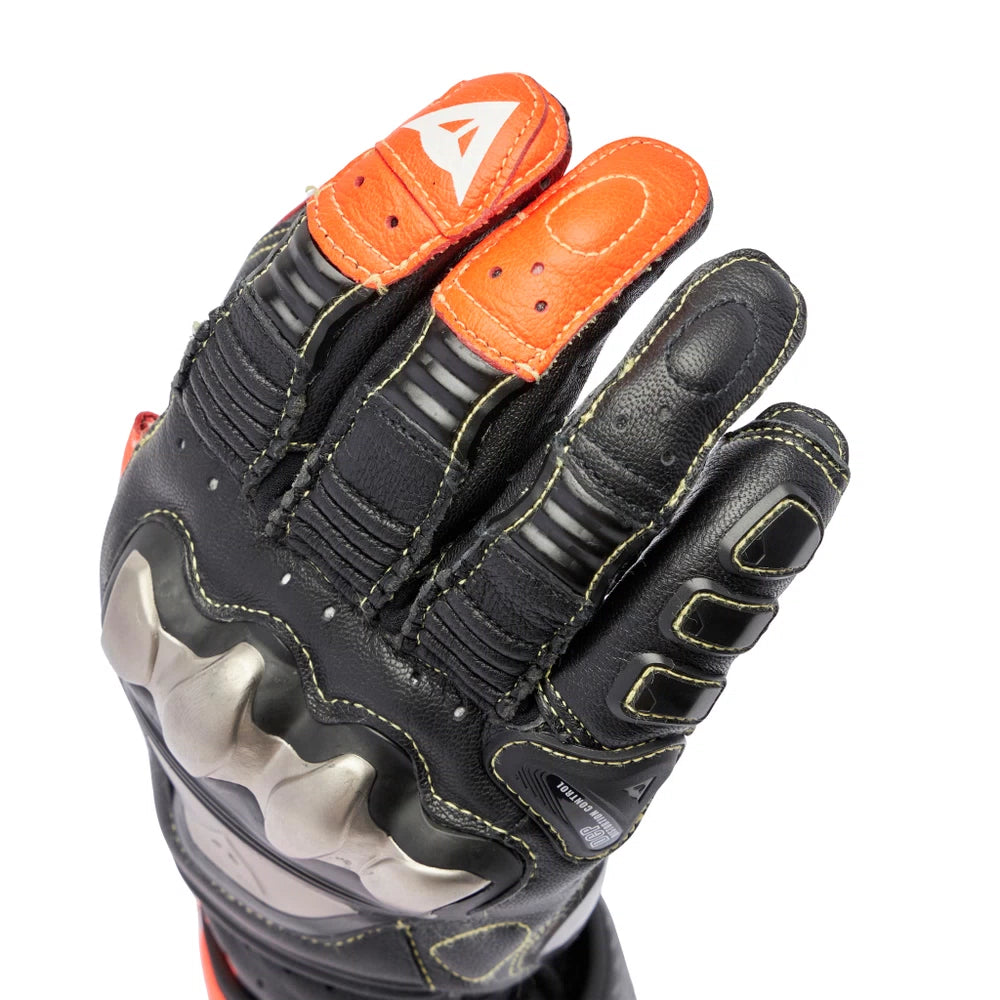 Dainese Full Metal 7 Gloves - Black / Red Fluro
