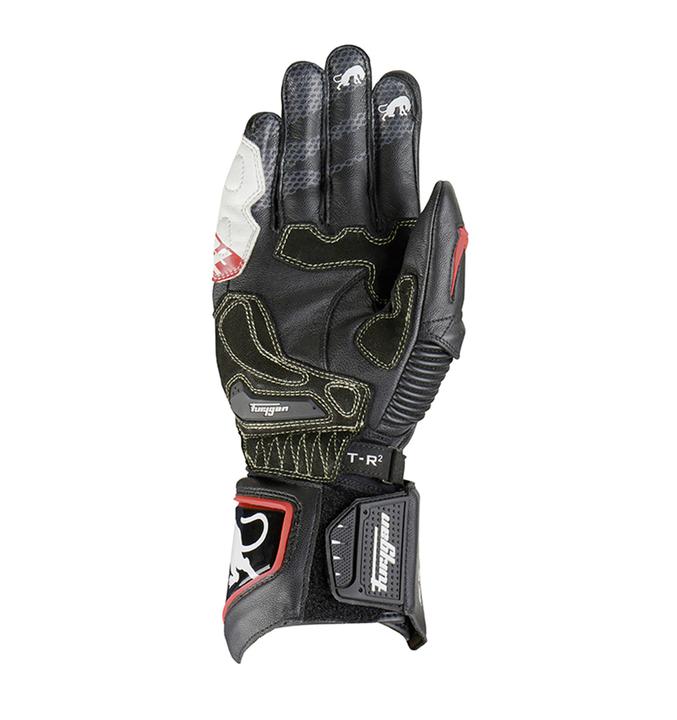 Furygan Fit-R2 Gloves - Black / White Red