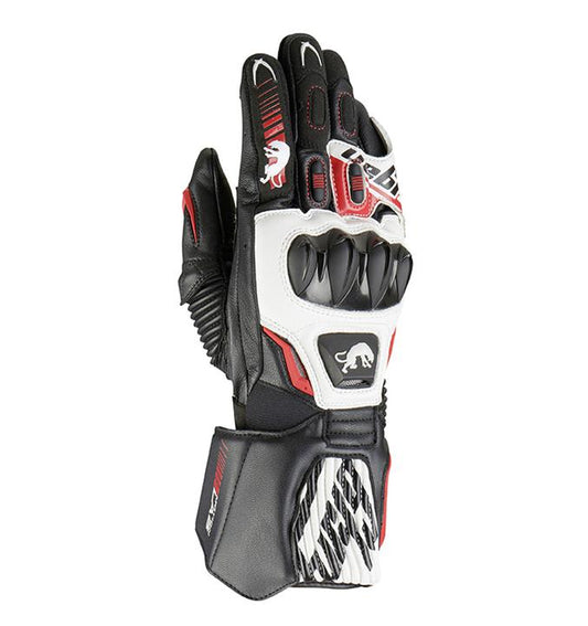 Furygan Fit-R2 Gloves - Black / White Red
