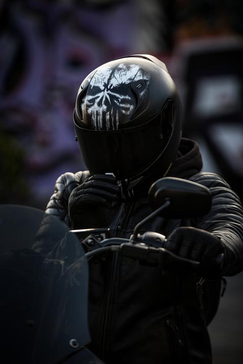 HJC RPHA 11 Helmet - Punisher Marvel MC-5SF