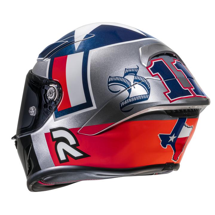 HJC RPHA 1 Helmet - Ben Spies Silver Star MC2-1