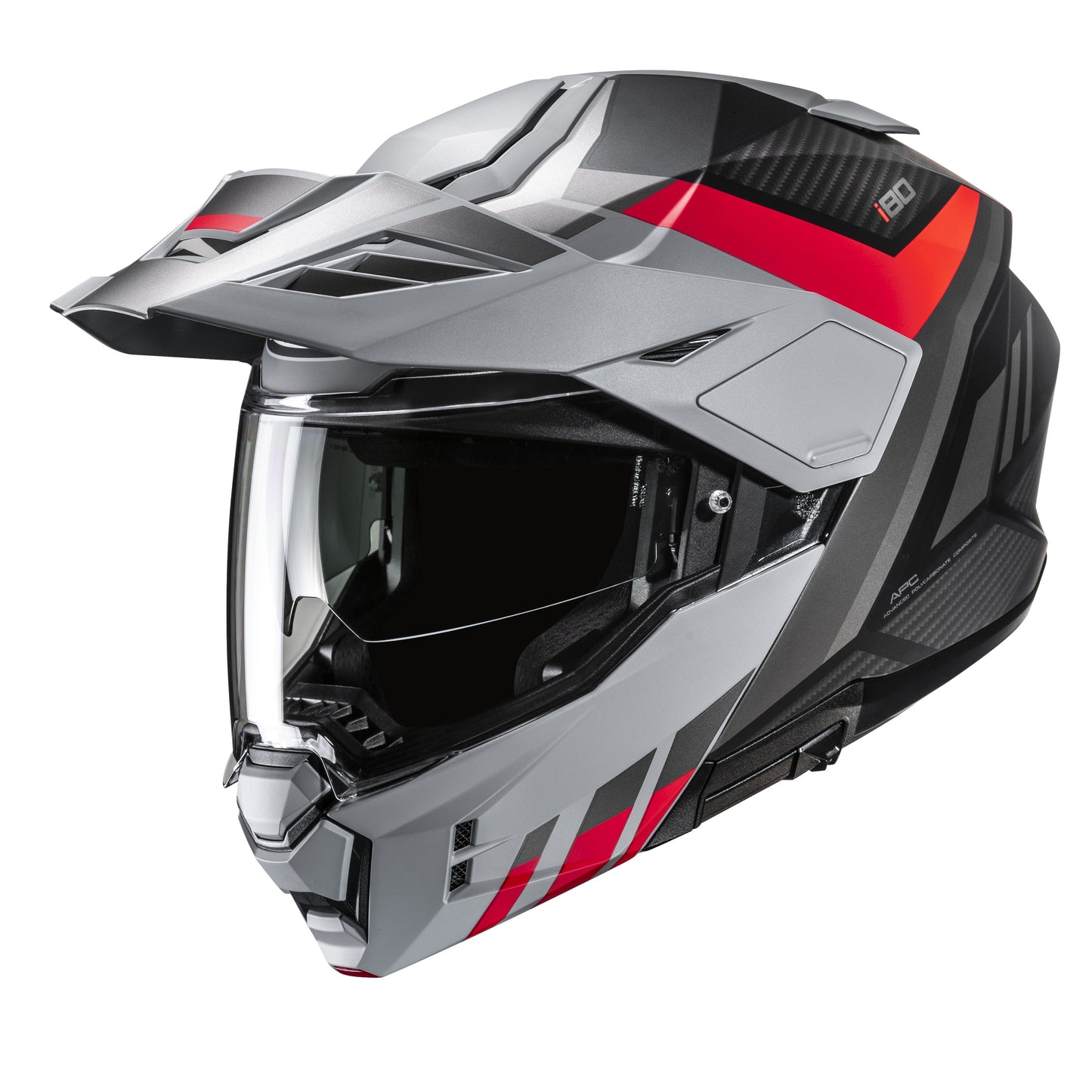 HJC i80 Modular Helmet Imes MC-1SF - Black / Red