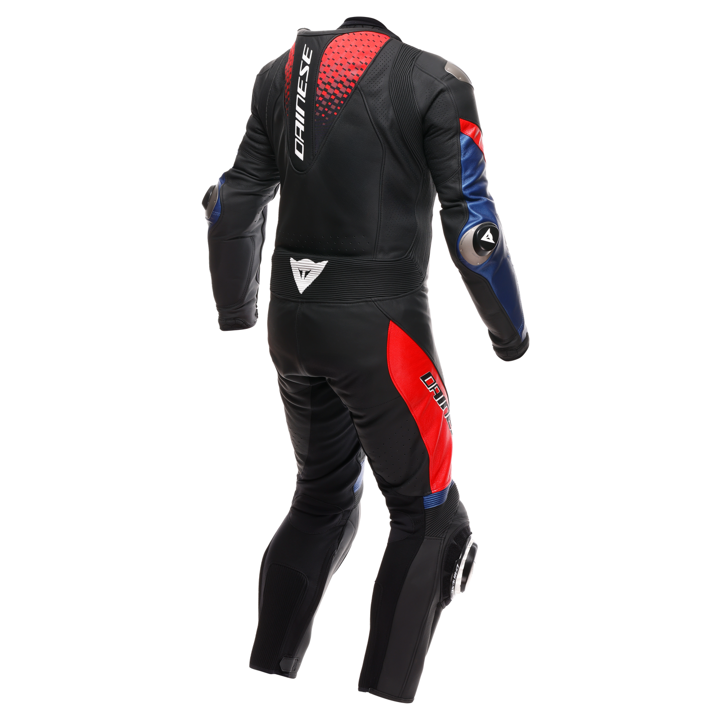 Dainese Laguna Seca 6 1-Piece Perforated Leather Race Suit - Black / Blue / Red