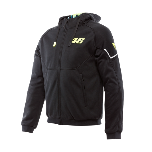 Dainese Hoodie Full Zip - VR46 Black / Yellow