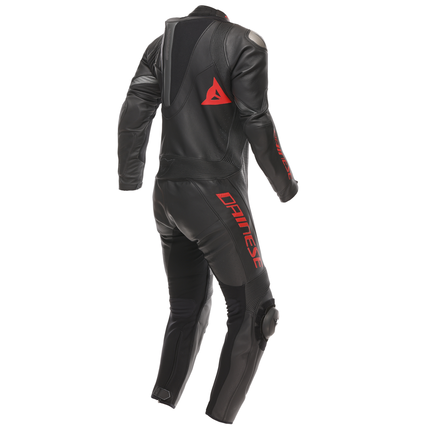 Dainese Demon Sprint 1-Piece Perforated Leather Race Suit - Black / Red