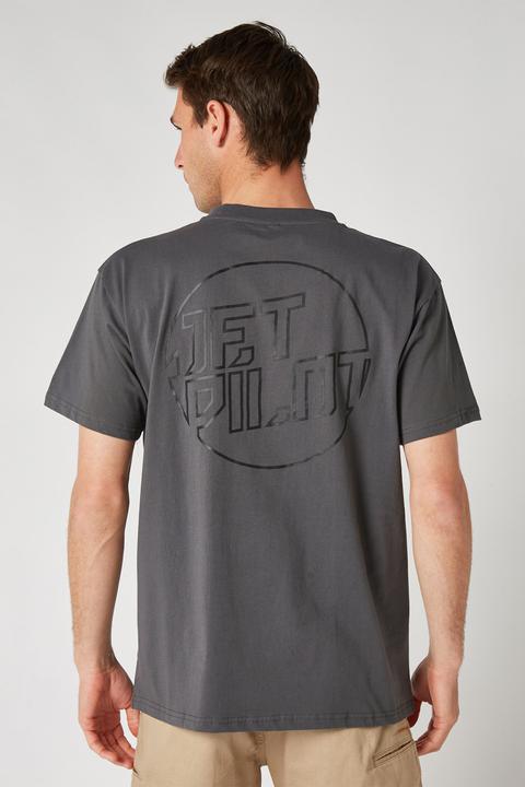 Jetpilot Full Circle Men's Tee Grey - Black