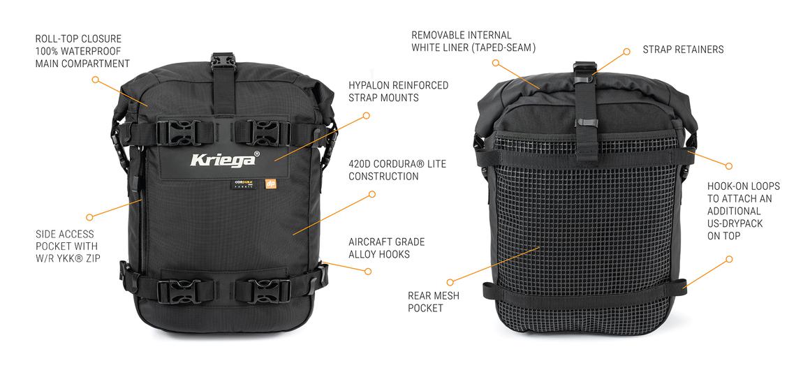 Kriega US-10 Drypack - Black