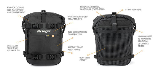 Kriega US-10 Drypack - Black