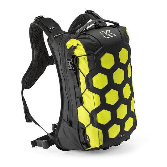 Kriega Trail 18 Adventure Backpack - Black/Lime