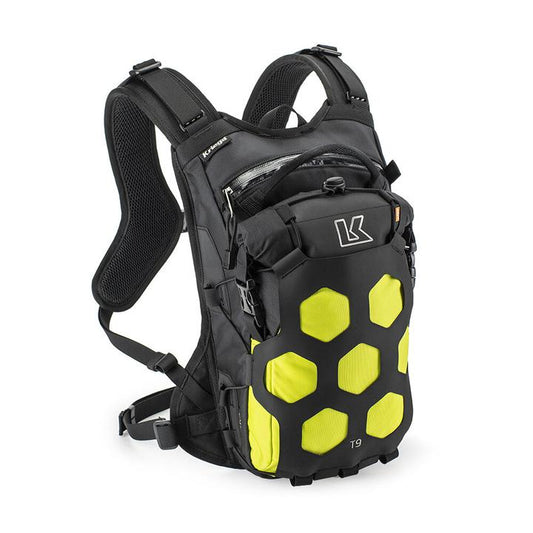 Kriega Trail 9 Adventure Backpack - Black/Lime
