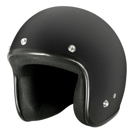 M2R 225 Open Face Helmet - Flat Black With Peak