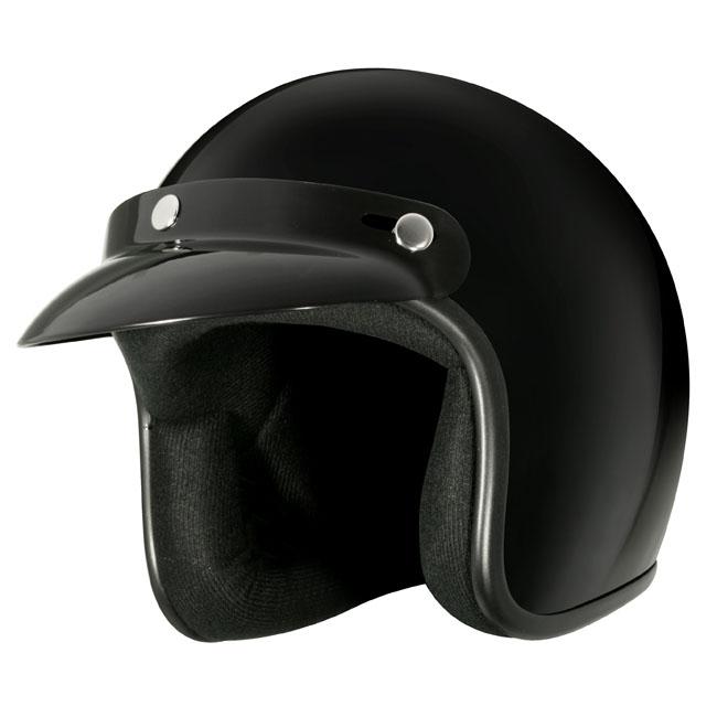 M2R 225 Open Face Helmet - Black