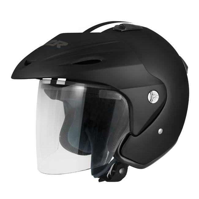 M2R 290 Open Face Helmet - Urban Pc-5F Matt Black
