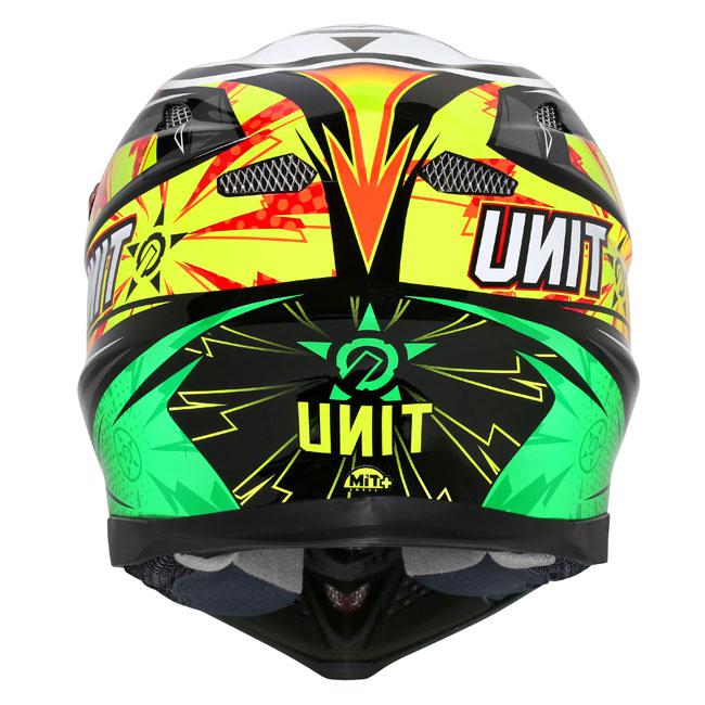 M2R X4.5 Unit EVO PC-1 Helmet - Red / Orange / Green