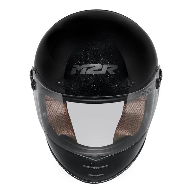 M2R Bolster F-9 Helmet - Metalic Black