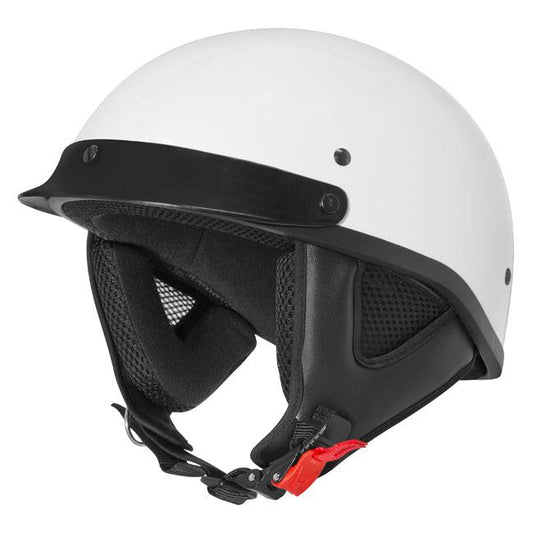 M2R ATV Helmet - White With Peak