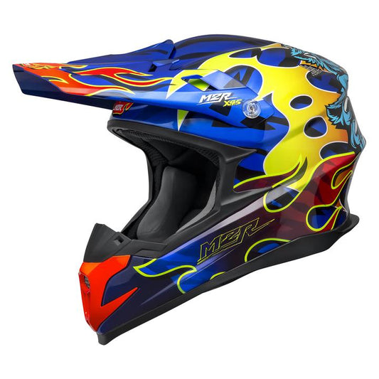 M2R X4.5 Main Event PC-2 Helmet - Red / Blue / Yellow