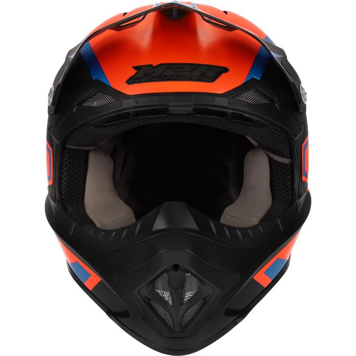 M2R Exo Unit Pc-8F Protech Helmet - Orange / Blue