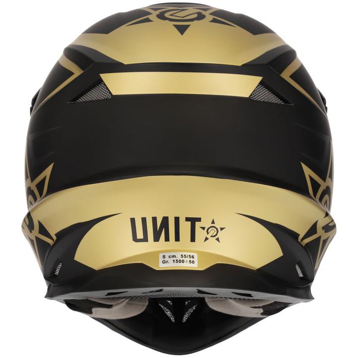 M2R Exo Unit Pc-9F Protech Helmet - Black / Gold