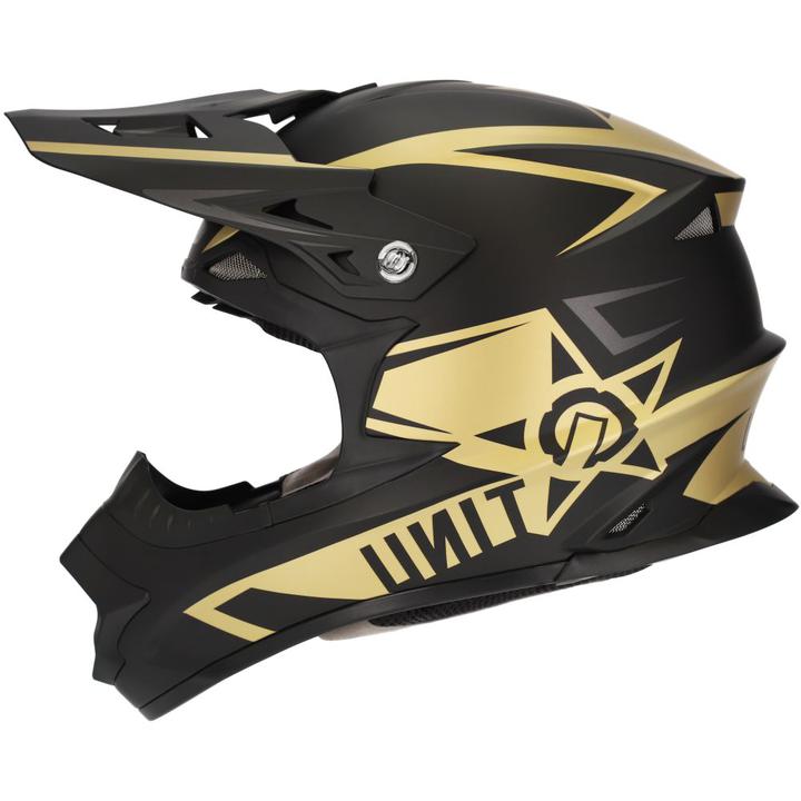 M2R Exo Unit Pc-9F Protech Helmet - Black / Gold