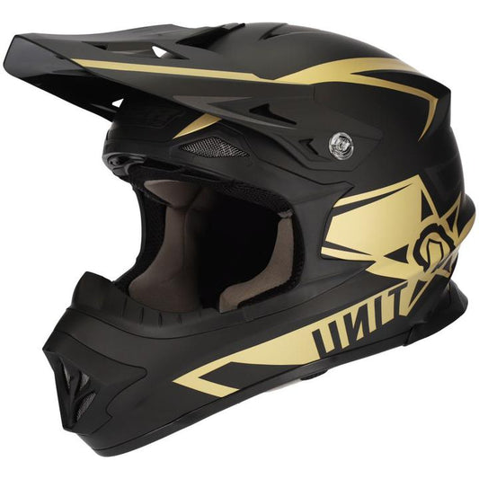 M2R Exo Unit Pc-9F Protech Helmet - Black / Gold