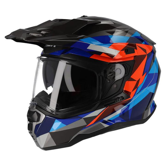 M2R Hybrid Helmet - Poly Pc-1 Blue Red
