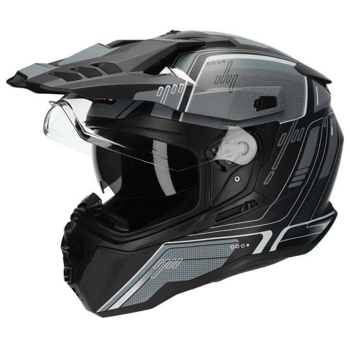M2R Hybrid Helmet Helmet Trooper Pc-5FHelmet - Black / Grey
