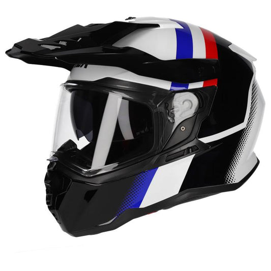 M2R Hybrid Helmet - Fade Pc-2 White Blue Red