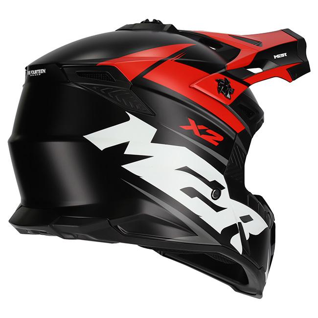M2R X2 Helmet - Charger Pc-1F Red