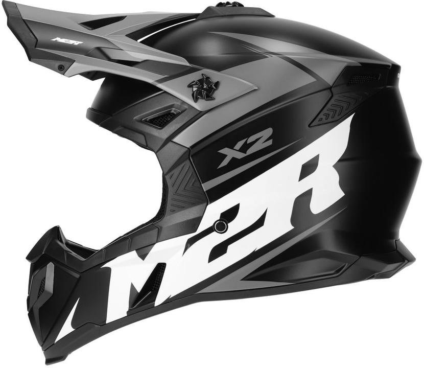 M2R X2 Helmet - Charger Pc-5F Silver