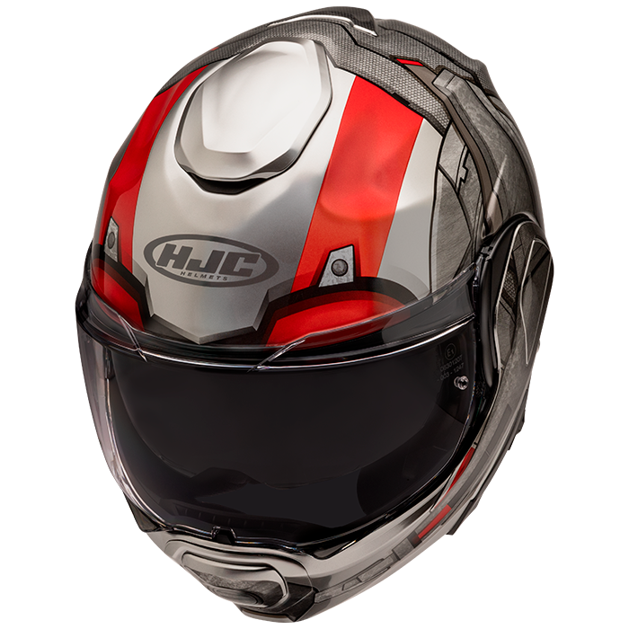HJC F100 Modular Helmet Antman Marvel MC-1 - Black / Red