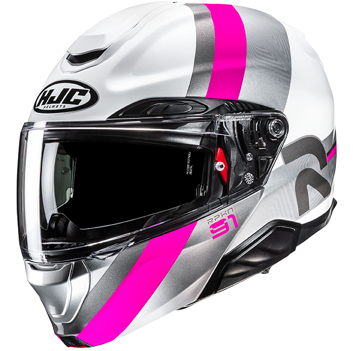 HJC RPHA 91 Modular Helmet Fensh MC-8 - White / Pink