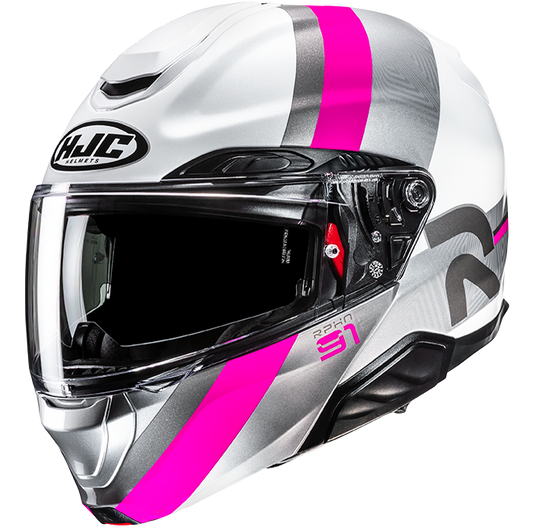 HJC RPHA 91 Modular Helmet Fensh MC-8 - White / Pink
