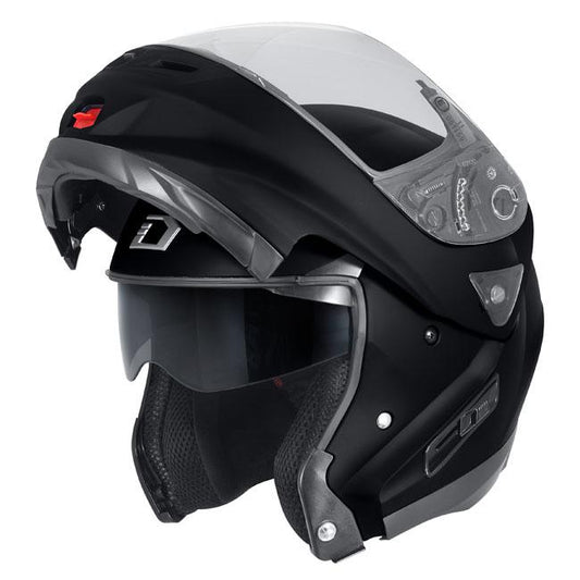 Dririder Compass Modular Helmet - Gloss Black