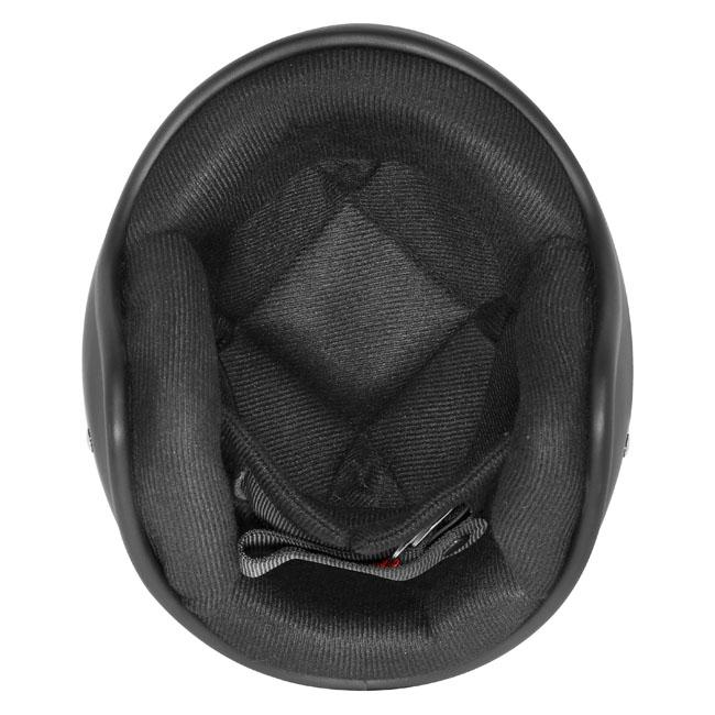 Dririder Base Open Face Helmet - Matt Black No Peak