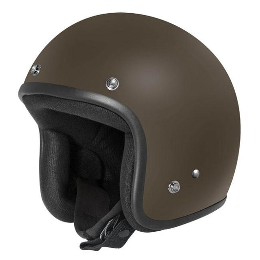 Dririder Base Open Face Helmet - Matt Brown