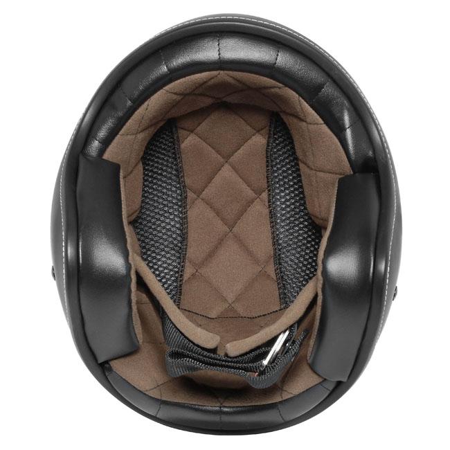 Dririder Base Open Face Helmet - Core Matt Black No Studs