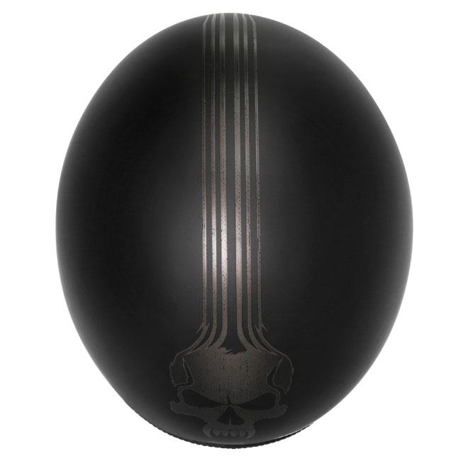 Dririder Base Open Face Helmet - Bones Matt Black No Studs